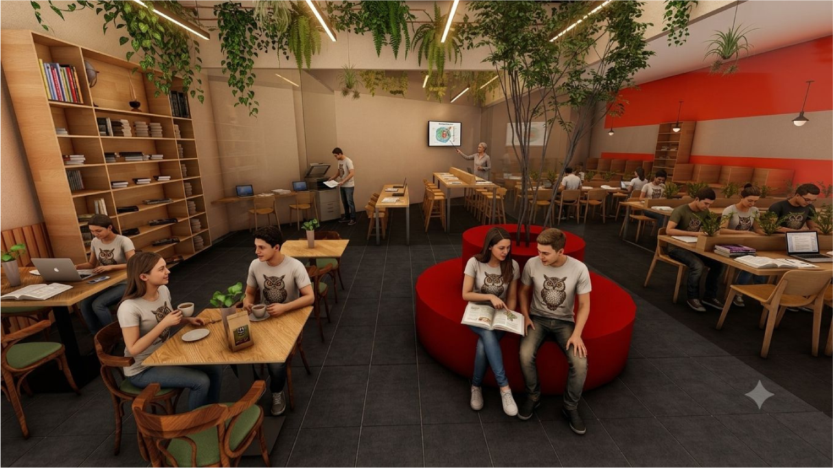 Kafe Kütüphane – Mekan